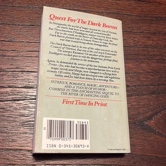 $3 Add-On Fantasy Novel Demons of the Dancing Gods Jack L Chalker Fiction Book - Picture 2 of 3